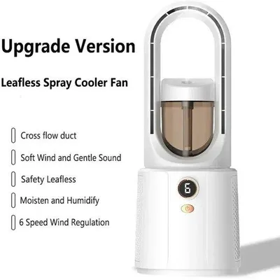 Obrázok produktu pre Chladný vzduch do spálne – stolný ventilátor s USB napájaním – zvlhčovač a chladič vzduchu – malý, tichý a energeticky úsporný ventilátor