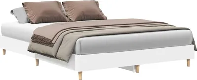 Immagine prodotto di vidaXL Struttura letto senza materasso bianco 140x200 cm in materiale ligneo