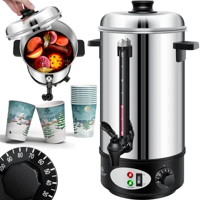 Produktbild von KESSER Glühweinkessel Edelstahl Glühweinkocher Glühweinautomat  Größe:8 Liter