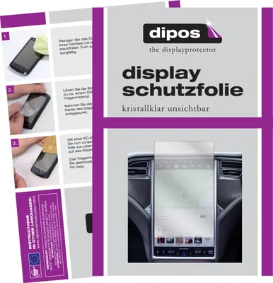 Produktbild von 2x Schutzfolie für Tesla Modell X klar Displayschutzfolie Folie Display Schutz dipos