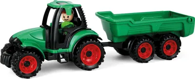 Produktbild von LENA®|Simm LENA Truckies Traktor mit Anhänger, In- & Outdoor