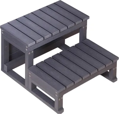 Produktbild von HOME DELUXE - Outdoor Whirlpool Treppe MASI - Maße Maße: 62 x 54 x 40 cm I Whirlpool Stufen, Treppe, Wirlpool Einstieg