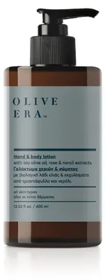 Produktbild von Olive Era Body Lotion Bio-Olivenöl 400ml | Intensive Feuchtigkeit Rose & Neroli