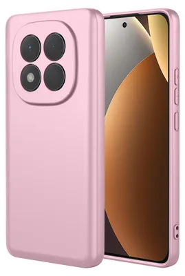 Produktbild von MobyDefend Hülle für Xiaomi Redmi Note 15 5G - Matte Silikon Schutzhülle - Rosa