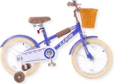 Image de Buxibo - Vélo d'enfant pour garçons - Luca - 16 pouces - bleu foncé