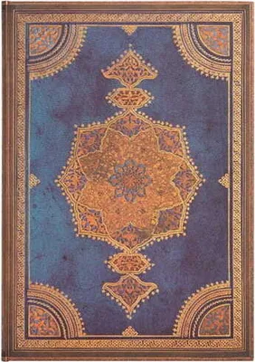 Obrázok produktu pre Paperblanks Safavid Indigo, Vzor, Modrá, 128 listy, 120 g/m², tvrdý obal, Univerzálne