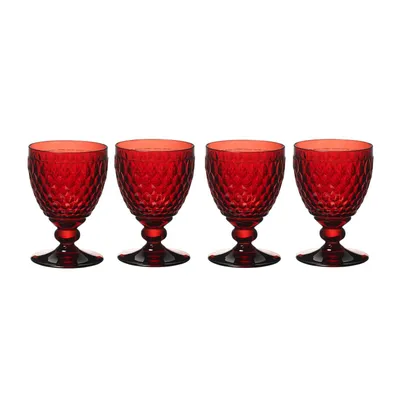 Produktbild von Villeroy & Boch Boston Coloured 4er Set Rotweinglas 200 ml rot Kristallglas