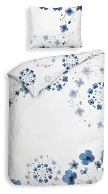 Produktbild von Heckettlane White Bettbezug Zoe - 135x200 cm + 1 Kissenbezug - Hergestellt aus 100% Baumwoll-Satin