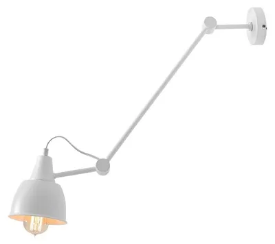Zdjęcie produktu dla Kinkiet AIDA biały 1xE27x60W metal wym:85x26x14cm IP20 Aldex