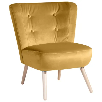 Produktbild von Max Winzer Sessel Neele - Samtvelours mais - Maße: 69 x 68 x 80 cm