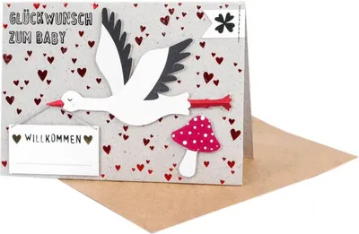 Produktbild von Storchpost "Glückwunsch zum Baby"