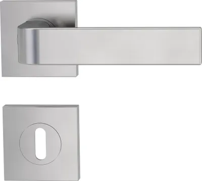 Produktbild von GRIFFWERK Rosettengarnitur GRAPH SIEGER DESIGN eckig WC-Schloss Graphitschwarz