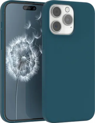 Produktbild von EAZY CASE Silikonhülle für Apple iPhone 15 Pro Max, Silikon Backcover Schutz in Blau