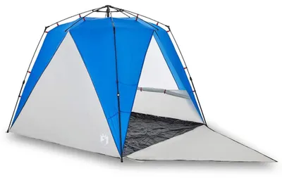 Image de vidaXL Tente de plage 4 personnes bleu azur Quick Release imperméable