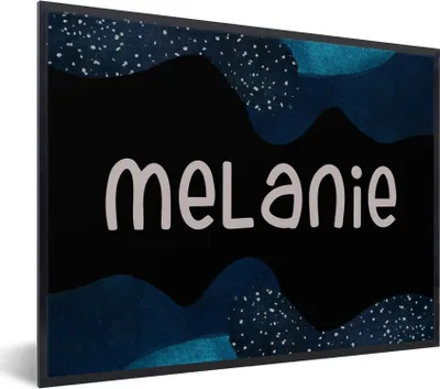 Produktbild von MuchoWow® Gerahmtes Poster Melanie - Pastell - Mädchen 80x60 cm - Poster mit Schwarzem Bilderrahmen Wandposter Rahmen Foto Bilder - Schwarzem - Mit Gestell