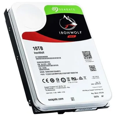 Produktbild von Seagate NAS HDD IronWolf 10TB ST10000VN0008 7200 U/min, 3,5", 10000 GB, SATA, 256 MB