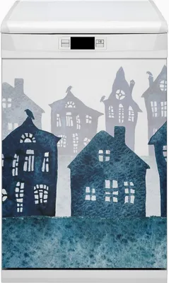 Produktbild von Abwaschbar 45x80 cm Geschirrspüle Magnetmatte Küche Dekorative  - Stadtnacht