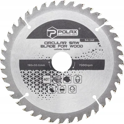 Immagine prodotto di Lama per legno 190 x 30,0/25,4 40Т Polax