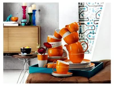 Produktbild von Cappuccino-Obertasse Sunny Day Orange 0,38 l