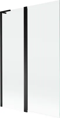 Immagine prodotto di Mexen Mist L paravento per vasca da bagno a 2 ante 110 x 150 cm, trasparente, nero - 8A9L-120-011-70-00