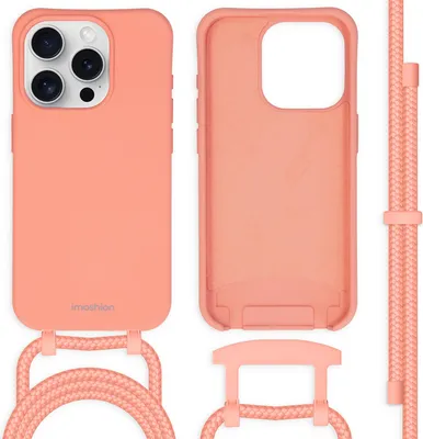 Obrázok produktu pre imoshion Farebný zadný kryt s odnímateľným káblom pre Apple iPhone 15 Pro - Broskyňový