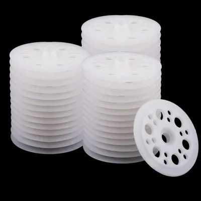100 Kunststoff-Flachringe 45 mm für Schaumisolierplatten
