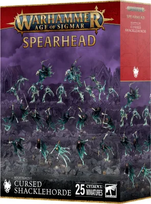 Immagine prodotto di Warhammer Age of Sigmar Nighthaunt Spearhead Maledetto Shacklehorde