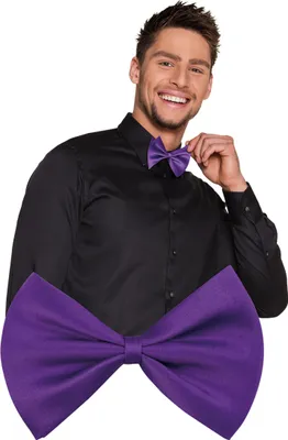 Immagine prodotto di Papillon per adulti Accessorio per costume da uomo viola - Taglia unica