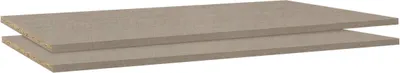 Produktbild von Fachboden 2er Set 88x48cm für Schweber Zubehör von Rauch Packs | Hellbraun