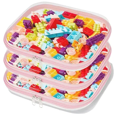 Produktbild von Omgoods – Transparente Kosmetiktaschen mit doppeltem Reißverschluss und wasserdichtem PVC