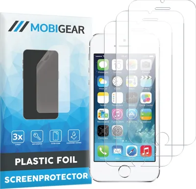 Produktbild von Mobigear iPhone 5 Displayschutz Schutzfolie - Hüllenfreundlich (3er Pack)