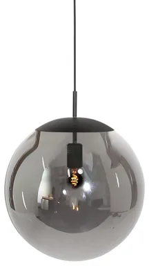 Immagine prodotto di Lampada a sospensione - nero - Bollique -  vetro metallo - Ø 40cm - E27 - 4186ZW - Steinhauer