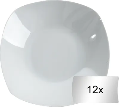 Produktbild von Suppenteller - Ø 22 cm - Weiß - Porzellan - 12er Set