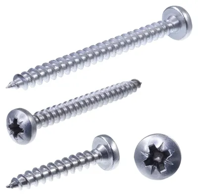 Obrázok produktu pre SECCARO skrutka do drevotriesky, polkruhová hlava 4 x 70 mm, nehrdzavejúca oceľ V2A VA A2, skrutka do dreva s plným závitom, krížová drážka / PZ, 100 kusov, Obrázok generovaný UI