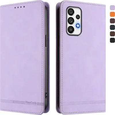 Obrázek produktu pro Pouzdro pro Samsung Galaxy A73 5G, retroPolyuretankožené flip pouzdro s stojánkem a přihrádkami na karty Fialový
