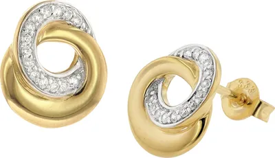 Produktbild von GLIZZ GL8155 Damen-Ohrringe 333 Gold Ohrstecker mit Zirkonias