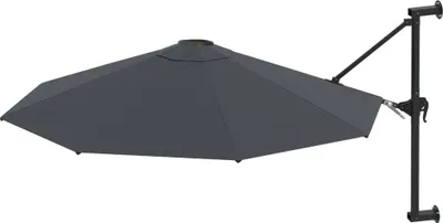 Produktbild von vidaXL Sonnenschirm zur Wandmontage mit Metall-Mast 300 cm Anthrazit