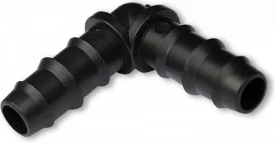 Immagine prodotto di connettore a gomito da 12 mm Connettore per tubo flessibile a gomito da 36x36 mm Raccordo per tubo gocciolante ad angolo retto Bradas 7263