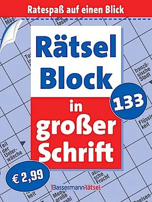 Produktbild von Rätselblock in großer Schrift 133 (5 Exemplare à 2,99 EUR)