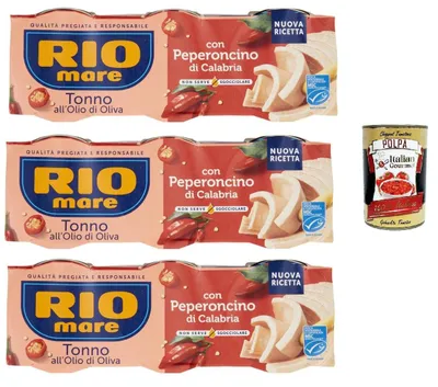 Produktbild von Rio Mare Italian Gourmet Tonno all'olio Peperoncino calabrese Thunfisch 3 x 65g