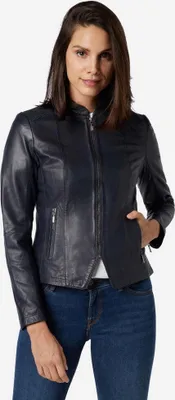 Produktbild von Damen Lederjacke Ricano ABIGALE – Blau / XL