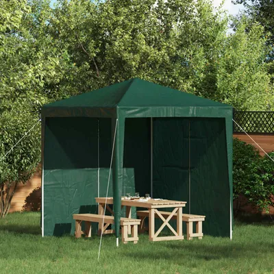 Produktbild von "2026 Moderne"Party Zelt Seitenteil 2 pcs(Wasserdicht) elegantes Design - Gartenzelt/Partyzelt - Grün 200x195cm PE und Stahl - Pavillons & Partyzelte BestMöbel 640360