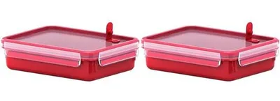 Immagine prodotto di Contenitore per microonde da 1,2 L rosso-trasparente