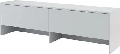 Produktbild von MEBLINI Hängeschrank für Horizontal Schrankbett Bed Concept - Wandschrank mit Ablagen, Fächern und Teleskopen - Wandregal - BC-09 für 140x200 Horizontal - Grau Matt