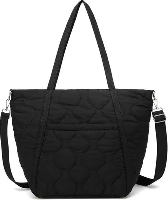 Produktbild von Famanu Schultertasche mit breitem Tragegurt - Schwarz