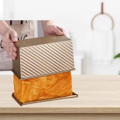 Produktbild von Toast Brotbackform mit Deckel - Geeignet zum Brotbacken und Kuchen - Küchenaccessoire