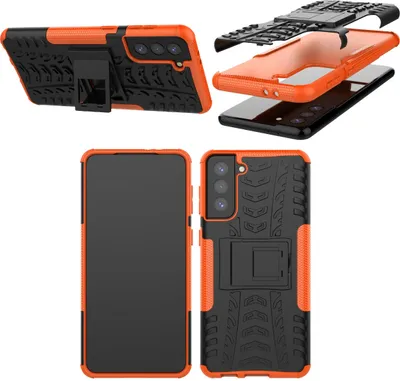 Produktbild von Für Samsung Galaxy S21 G991B Outdoor Orange Handy Tasche Etuis Hülle Cover Neu