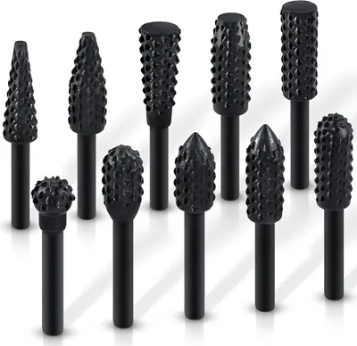 Produktbild von 10 Stück Holzraspel Set für Bohrmaschinen