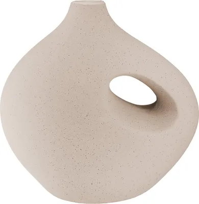 Produktbild von Gilde Vase, "Radon", Keramik, beige, grau, L. 11.5 cm, B. 21 cm, H. 21 cm 32573 4063387325735 2 Stück (2-fach sortiert)