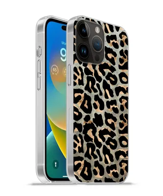 Produktbild von MuchoWow® Handyhülle Schutzhülle Hülle für Apple iPhone 14 Pro - Softcase Tiermuster - Panther - Braun Silikon Softcase Handy Hülle - Umschlag